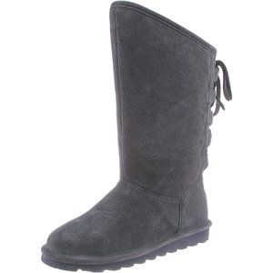 Bearpaw Women’s Phylly Laced Boot Color Charcoal Size 9 New In Box